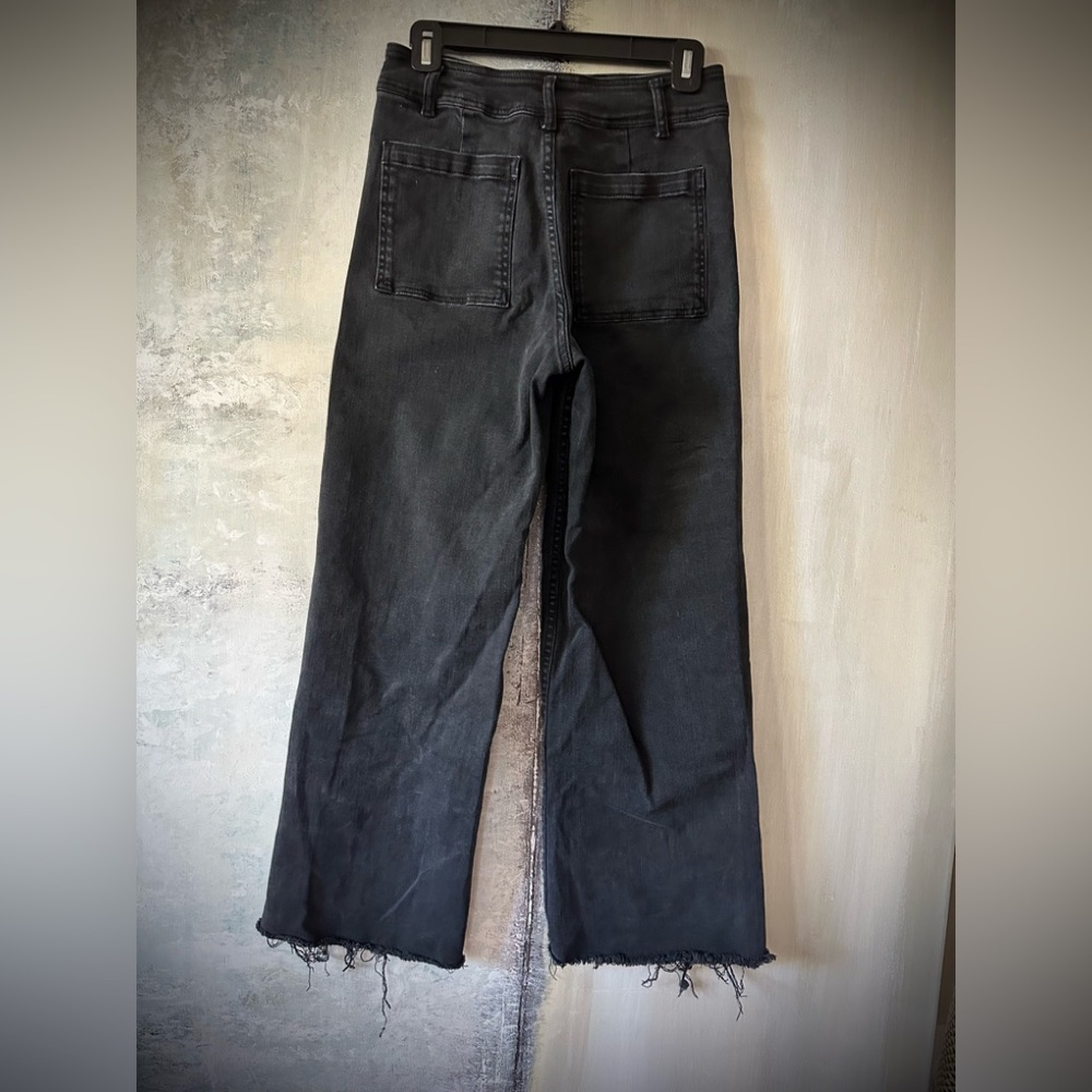 MIOU MUSE Black High Rise Wide Leg Jeans